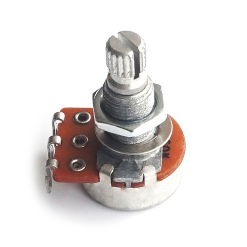 Ollas de guitarra Alpha - Potenciómetro Vol / Tono 250k 500k A o B Lineal/log Mini - Imagen 5 de 11