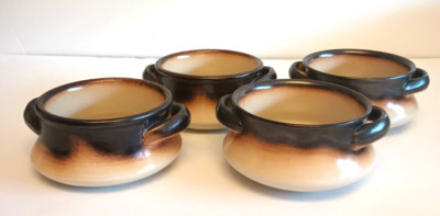 Tuscia Mancioli Crocks Set of 4 Soup Crocks/Bowls Made in Italy