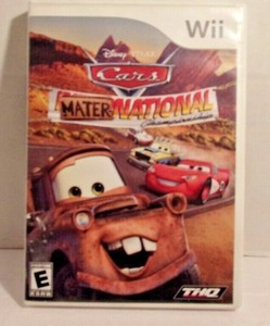 CARS-Mater-National-Championship-Wii-w-Original-Box-amp-Instruction-Manuel-Tested