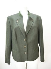 Tofana Austria grün mit Hirschhornknopf großartiger Damen Loden Janker Gr.44