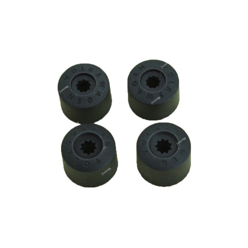 4x Antitheft Wheel Secret Lock Lug Bolt Nut Black Cover Cap 1K0601173A