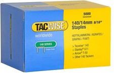Image of Tacwise 0344 Type 140 / 14 mm Heavy Duty Galvanised Staples, Pack of 5,000