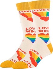 Oooh Yeah Men's Novelty Crew Socks, Funny Crazy Silly Casual Dress Cotton