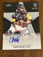 CHRISTOPHER CHRIS KATZ 2020 Leaf Perfect Game BLACK AUTOGRAPH #10/50 WAKE FOREST