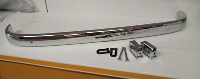 Lame Pare-chocs Arrière Pour Fiat 500 Giardiniera Chromée + Kit Montage - Photo 1/4