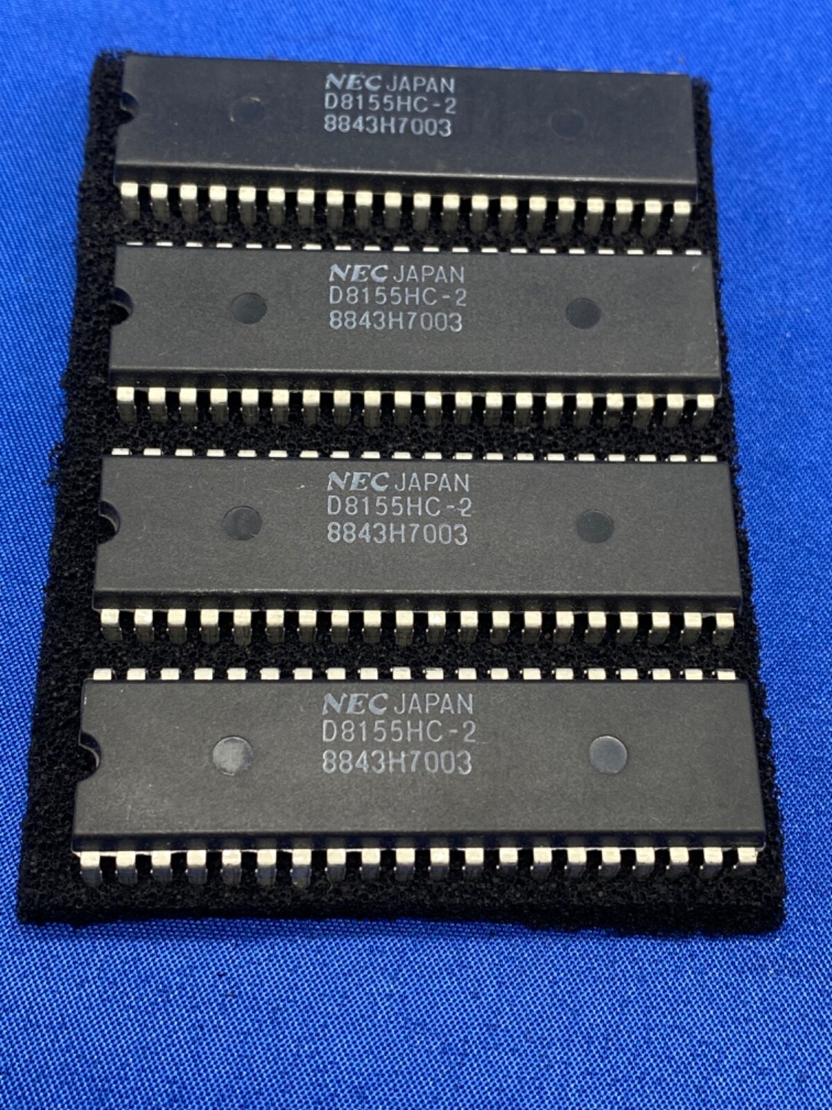 NEC bulk lot qty 4, D8155HC-2, 2048-bit static ram with I/O ports and timer
