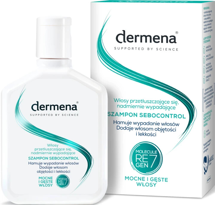 Dermena Sebocontrol Shampoo Anti Hair Loss For Greasy Hair 200ml