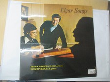 LP 33 T  Elgar Songs Brian Rayner (Baritone) Cook Roger Vignoles (Piano)