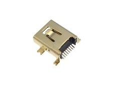 8P Mini USB Female Connector SMD Surface Mount - Pack of 5