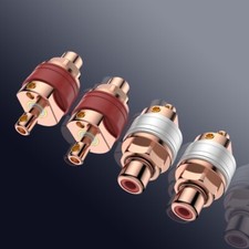 4pcs Viborg RC102 High End RCA Socket Pure Copper Phono Jack Connector Audio DIY