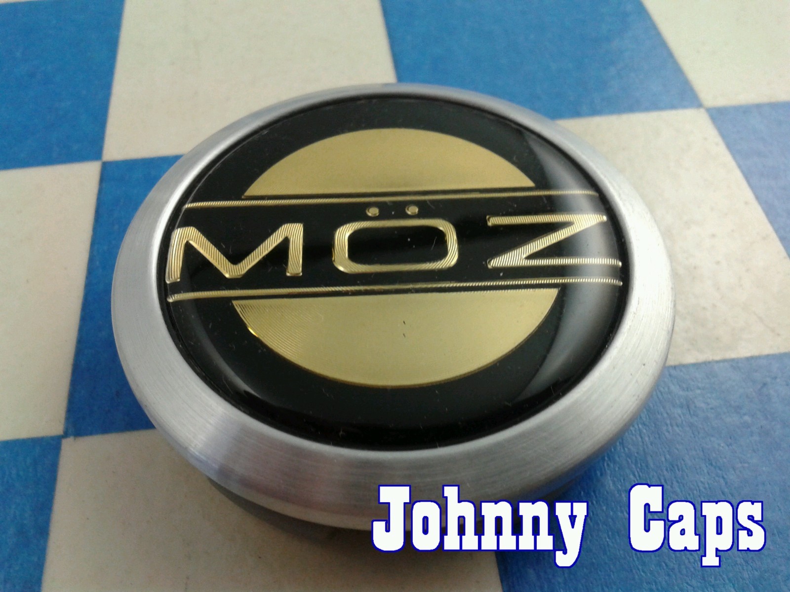 MOZ Wheels Silver Center Caps #7530-15 Custom Fit Design for MOZ Rims