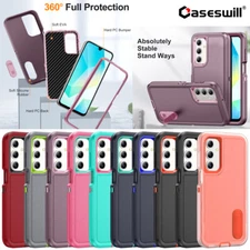 For Samsung Galaxy A06 A16 A26 A36 A56 A15 A14 Case 3in1 Shockproof Stand Cover