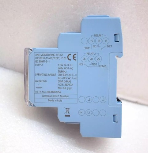 RELÉ DE MONITOREO DE LÍNEA SIEMENS 7UG0818-1CA20 7UG08181CA20 - Imagen 2 de 2