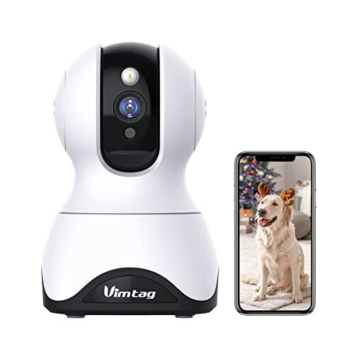 VIMTAG Pet Camera 2.5K HD Pet Cam360° Pan/Tilt View Angel with Two Way Audio ...-image