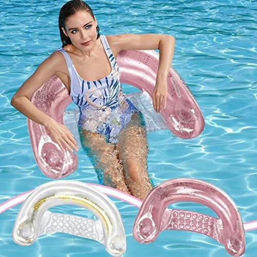 Glitter chair pool best sale float