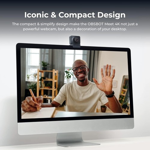 Meet AI-Powered 4K Webcam, AI Framing & Autofocus, Webcam with Microphone, Ba... - 第 6/9 張圖片