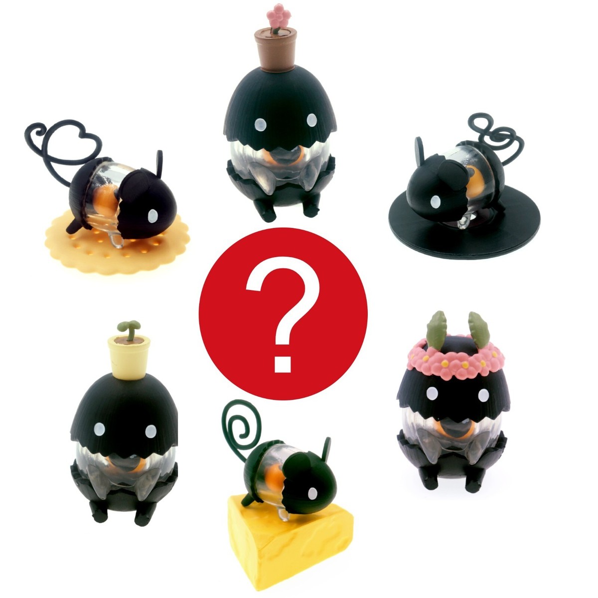 Japanese Miniature Blind Box Clear Cute Mouse Egg Surprise Figure