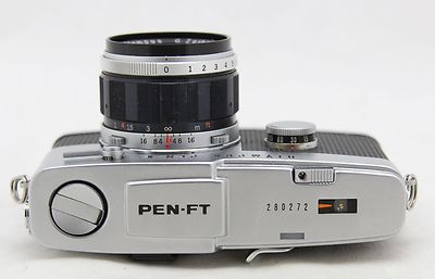 vintage camera Olympus Pen F / Pen FT & 4x Zuiko lens 40, 90, 150