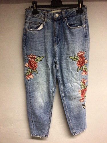 🌼PIMKIE 🍀JEANS BOY-FRIEND FIORI RICAMATI TG S 🍀🌺🍀🐥💐💐 | eBay