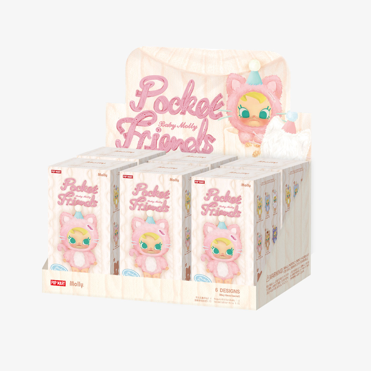 POP mart Baby Molly シークレット POP MART Baby Molly Pocket Friends Series-Vinyl Plush
