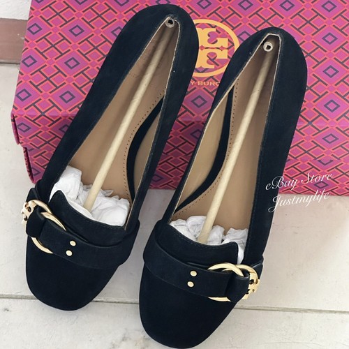 Tory Burch Marsden Smoking Slipper 49360, Perfect Black, Suede, Size 6, NIB - Picture 3 of 8