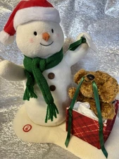 2024 Hallmark WRAPPED IN JOY SNOWMAN Singing Plush with Sound and Motion Works