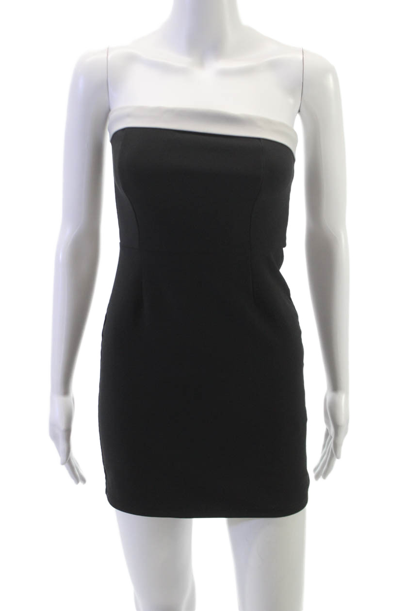 Edikted Womens Bodycon Strapless Black Short Dress Size SFree Shipping in US $100+ Orders | $6.95 Orders Below