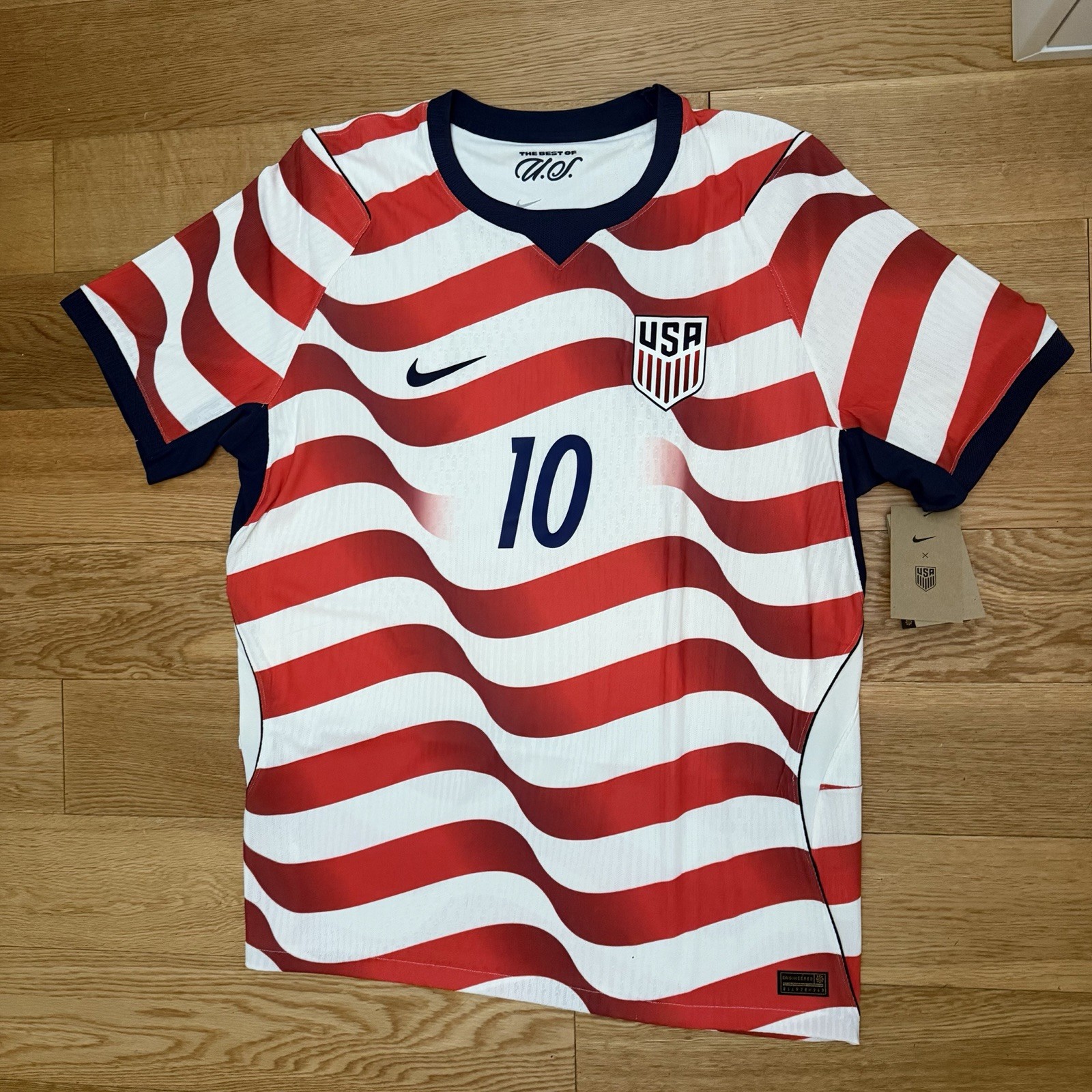 XL | Nike USMNT #10 Pulisic Authentic AERO-FIT Jersey - 2026 FIFA World Cup USA