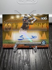 2024 Bowman Samuel Zavala Bowman Scouts' Top 100 Autographs Gold Refractors #/50