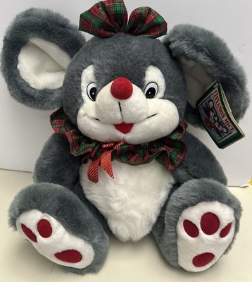 NWT Dan Dee International Limited 13  Gray Cinnamon Mouse Plush Stuffed Animal