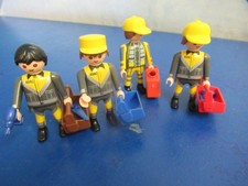 3 x gelbe Engel ADAC Figuren und 1 Monteur Figuren  City LifePlaymobil 3582