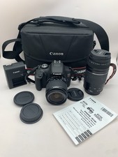 CANON EOS REBEL T7, W 2 LENS 75-300mm AND 18-55mm, Charger Battery, 64 GB Card