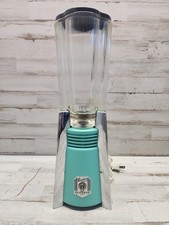1930's Waring Rocket Blender Model No. FC2 Tested & Working -Teal - Pyrex