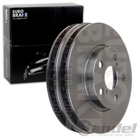 2X Eurobrake Bremsscheiben 255Mm BelÜFtet Vorne Passend FÜR Toyota Carina