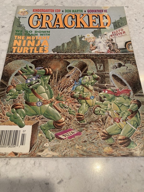 Cracked Magazine Mutant Ninja Turtles July 1991 No.263