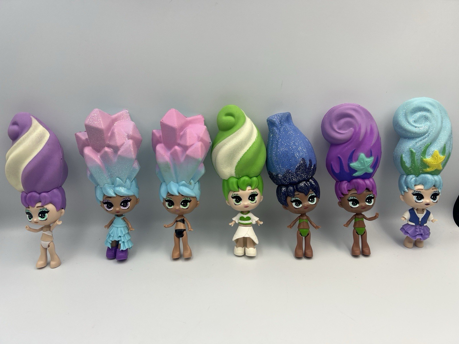 Lot of 7 LOL Dolls, Hair,  LOL Surprise