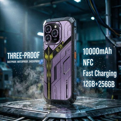 Rugged Smartphone R16 Pro MAX 12GB+256G Dual Sim 5G Unlocked Cell Phone 10000mAh