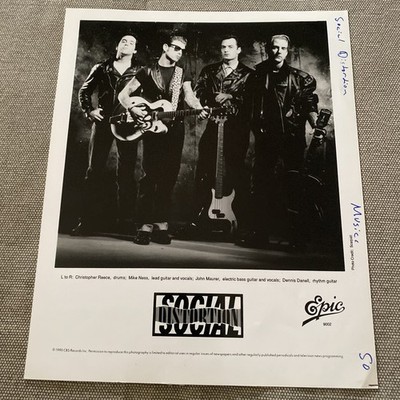 MIKE NESS SOCIAL DISTORTION シルクスクリーンポスター Social Distortion Art Print, Social Distortion Poster, Mike