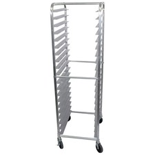 Darling Foodservice Aluminum 20-Tier Bun Pan Rack w/ Casters