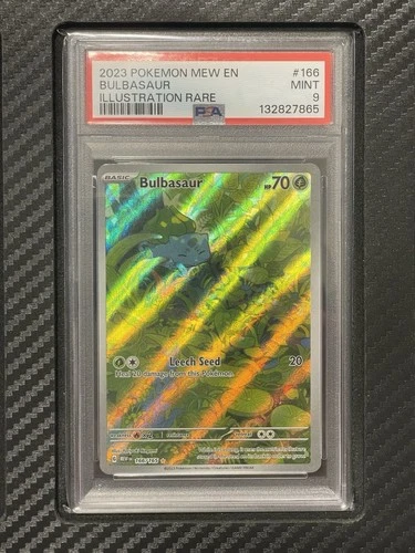 2023 PSA 9 Bulbasaur #166 Illustration Rare Pokemon TCG Scarlet & Violet Mew 151