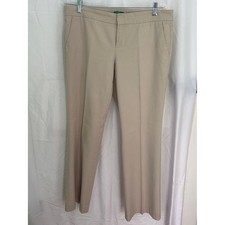 Lilly Pulitzer Palm Beach Fit Khaki Beige Cotton Blend Pants Size 12