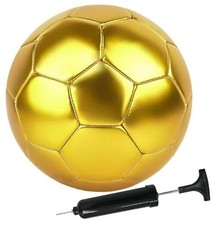Soccer Ball Size 3 4 5 DIY Craft Boys Girls Adults Yellow Golden Size 4