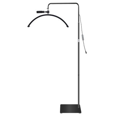 LED Beauty Lampe 24 Zoll Standleuchte für Studio & Kosmetik schwarz