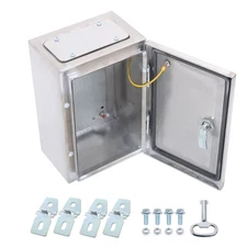 12x8x6" Stainless Steel Electrical Enclosure IP66 Wall Mount Junction Box