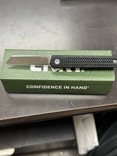 CRKT 7083 Richard Rogers CEO Microflipper Knife 2.21" Satin Sheepsfoot Black