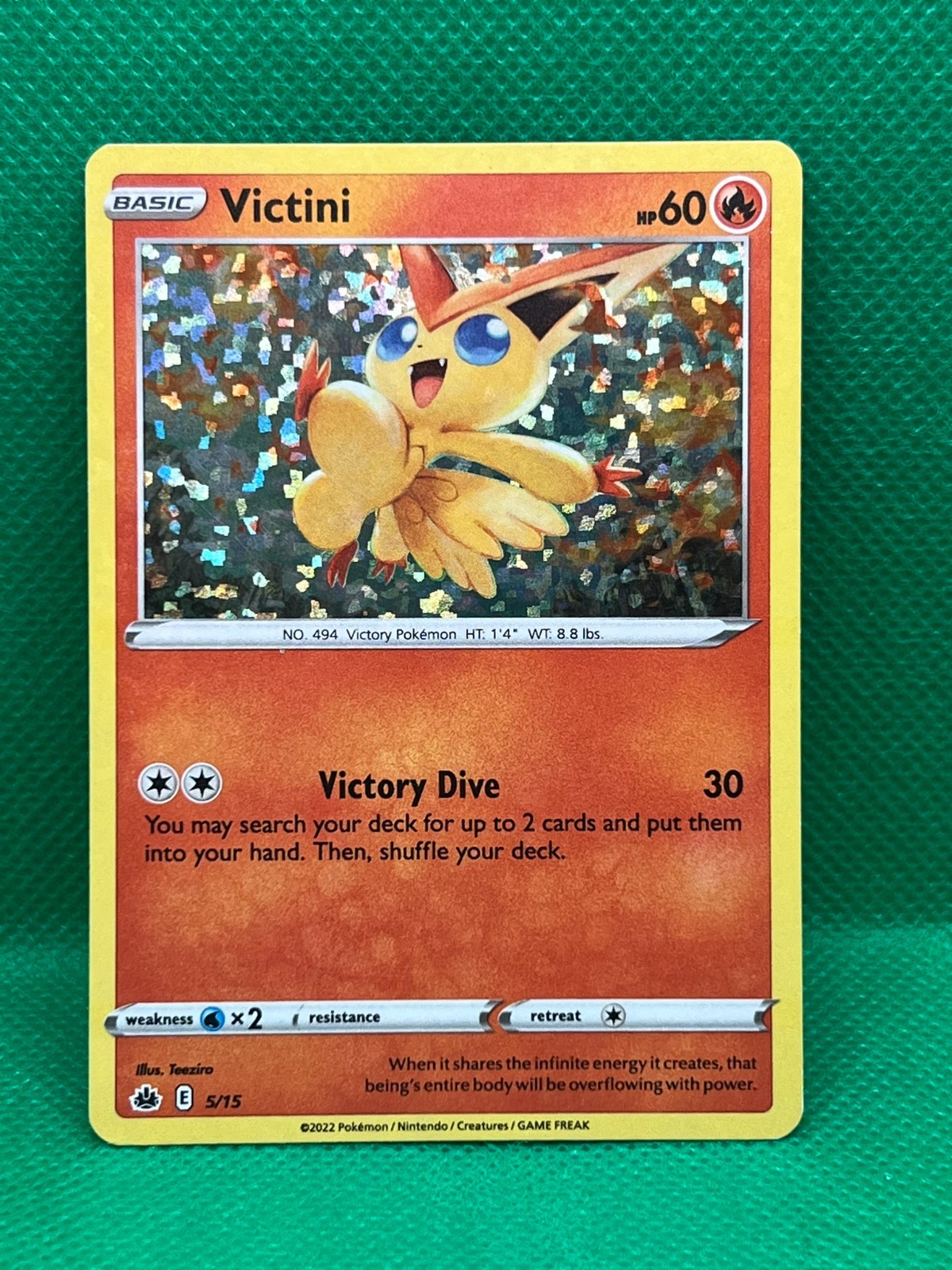 Pokémon Tcg Victini 5/15 Confetti Holo McDonald's Collection