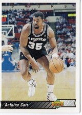 1992/93 NEW Number 238 ANTOINE CARR NBA BASKETBALL CARD Figure