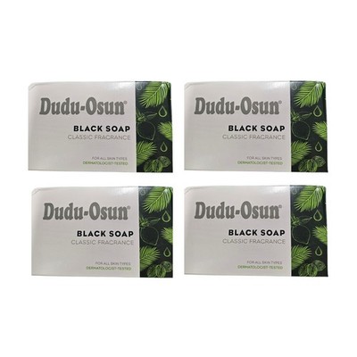 Dudu Osun African Black Soap 150g bei Ekzemen, Akne Neu 4er Pack
