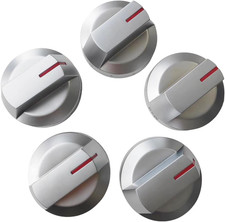 Upgraded OEM DG94-04167 Pack of 5 Gas Stove Knobs for Samsung Stoves/Ovens, DG