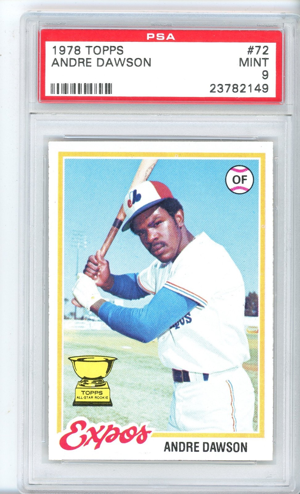 1978 TOPPS ANDRE DAWSON #72 EXPOS HOF PSA 9